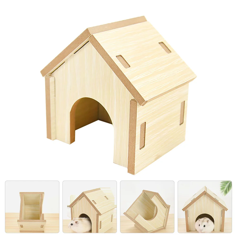 Hamster Hide House Wood House for Small Pet Sturdy Hamster Hiding House Pet Cage Supply Hamster House
Hamster Hide House Wood House for Small Pet Sturdy Hamster Hiding House Pet Cage Supply Hamster House
