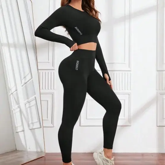 Seamless Workout Sets for Women 2 Piece Leggings Long Sleeves Crop Tops Matching
Seamless Workout Sets for Women 2 Piece Leggings Long Sleeves Crop Tops Matching