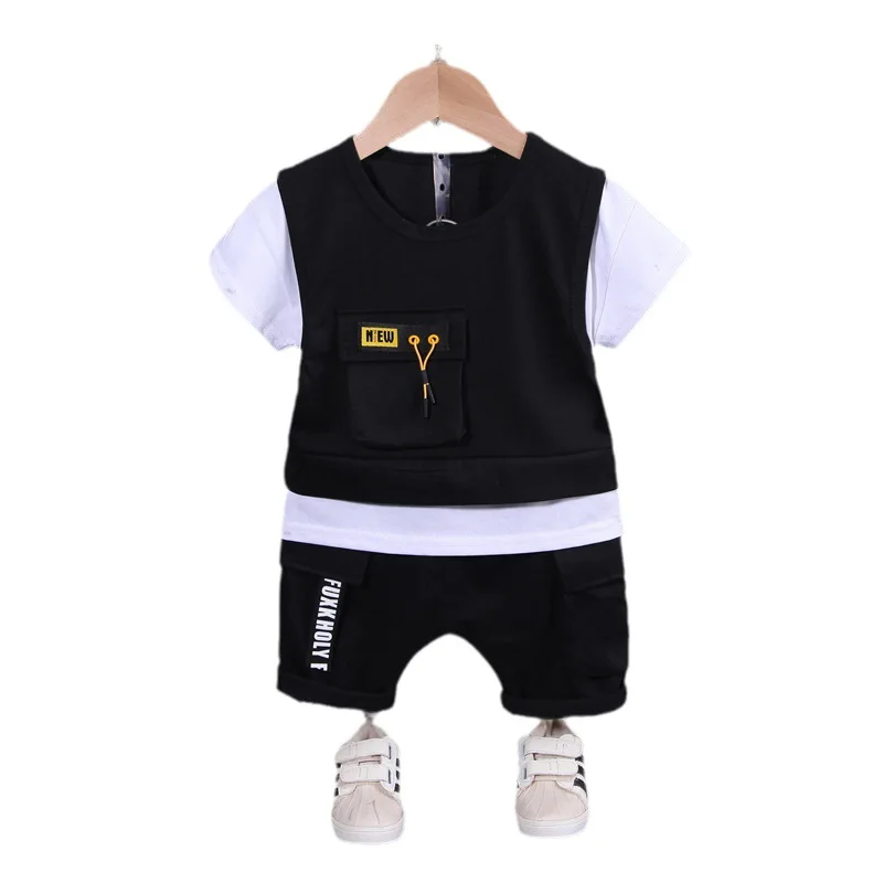 Boys Clothing Set Summer Kids Cotton Casual Crew Neck Outfit Girls Short Sleeve T-Shirt Children Two Pieces 1-5 Years
Boys Clothing Set Summer Kids Cotton Casual Crew Neck Outfit Girls Short Sleeve T-Shirt Children Two Pieces 1-5 Years