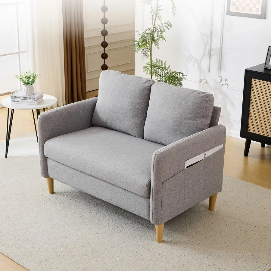 47 Small Couch, Linen Loveseat Sofa Light Grey Mini Couch Mid Century Modern Decor Love Seat for Small Spaces Living Room
47 Small Couch, Linen Loveseat Sofa Light Grey Mini Couch Mid Century Modern Decor Love Seat for Small Spaces Living Room