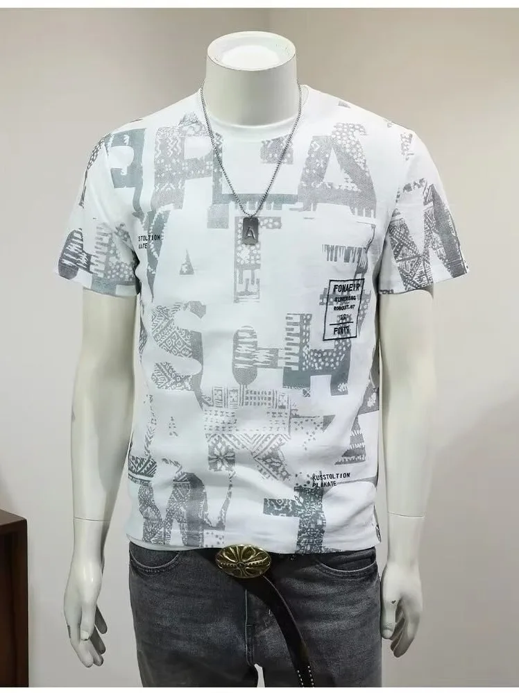 Молодежная летняя футболка из ледяного шелка, хлопка и льна ort Sve, мужская круглая дышащая футболка с принтом Ne и вышивкой
Молодежная летняя футболка из ледяного шелка, хлопка и льна ort Sve, мужская круглая дышащая футболка с принтом Ne и вышивкой