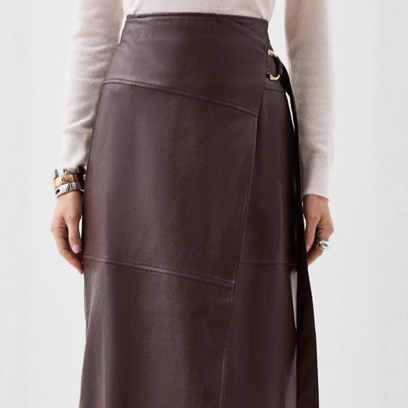 Elegant Hight Waist PU Leather Skirt Lady Fashion Adjustable Design Irregular Long Skirt Sexy Split Solid Color Slim Party Skirt
Elegant Hight Waist PU Leather Skirt Lady Fashion Adjustable Design Irregular Long Skirt Sexy Split Solid Color Slim Party Skirt