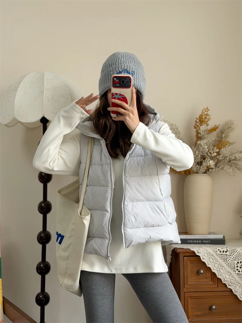 Outdoor Women's Goose down Vest Winter Warm Waterproof Slim Fit Hooded Padded Jaet Casual Sle MS.SUUPEER Brand
Outdoor Women's Goose down Vest Winter Warm Waterproof Slim Fit Hooded Padded Jaet Casual Sle MS.SUUPEER Brand