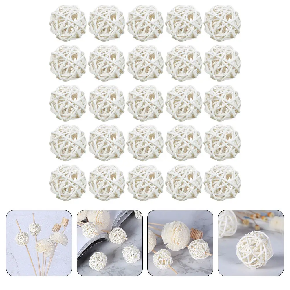 25 шт. Ароматические ротанговые шарики для диффузора, плетеные ротанговые шарики для наполнения ваз, декоративные элементы для рукоделия, освежитель воздуха, эфирное масло
25 шт. Ароматические ротанговые шарики для диффузора, плетеные ротанговые шарики для наполнения ваз, декоративные элементы для рукоделия, освежитель воздуха, эфирное масло