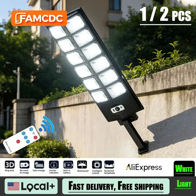 504 LED Super Bright Solar Wall Light Motion Sensor 3 Modes Waterproof Human Induction Outdoor Lamp for Garage Patio Yard Garden
504 LED Super Bright Solar Wall Light Motion Sensor 3 Modes Waterproof Human Induction Outdoor Lamp for Garage Patio Yard Garden