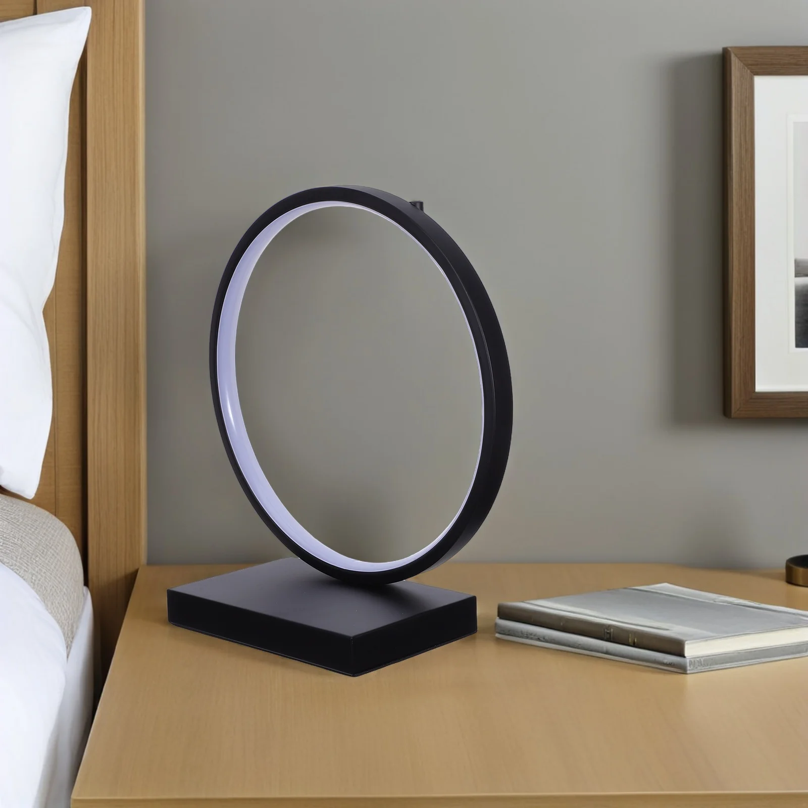 Table Lamp Ornament Ring New Unique Zen Inspired Design Black Round Light Fixture Adjustable Brightness Modern Circle Lamp
Table Lamp Ornament Ring New Unique Zen Inspired Design Black Round Light Fixture Adjustable Brightness Modern Circle Lamp