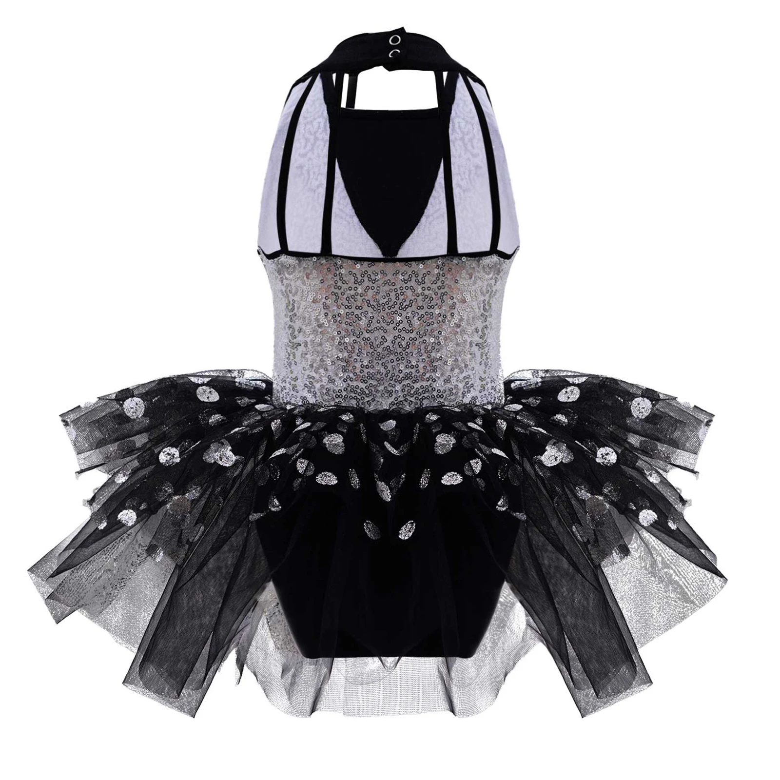 Girls Hollow Back Sequins Decor Polka Dots Print Tutu Mesh Ballet Jazz Dance Dress Kids Fancy Dress-up Stage Performance Party
Girls Hollow Back Sequins Decor Polka Dots Print Tutu Mesh Ballet Jazz Dance Dress Kids Fancy Dress-up Stage Performance Party