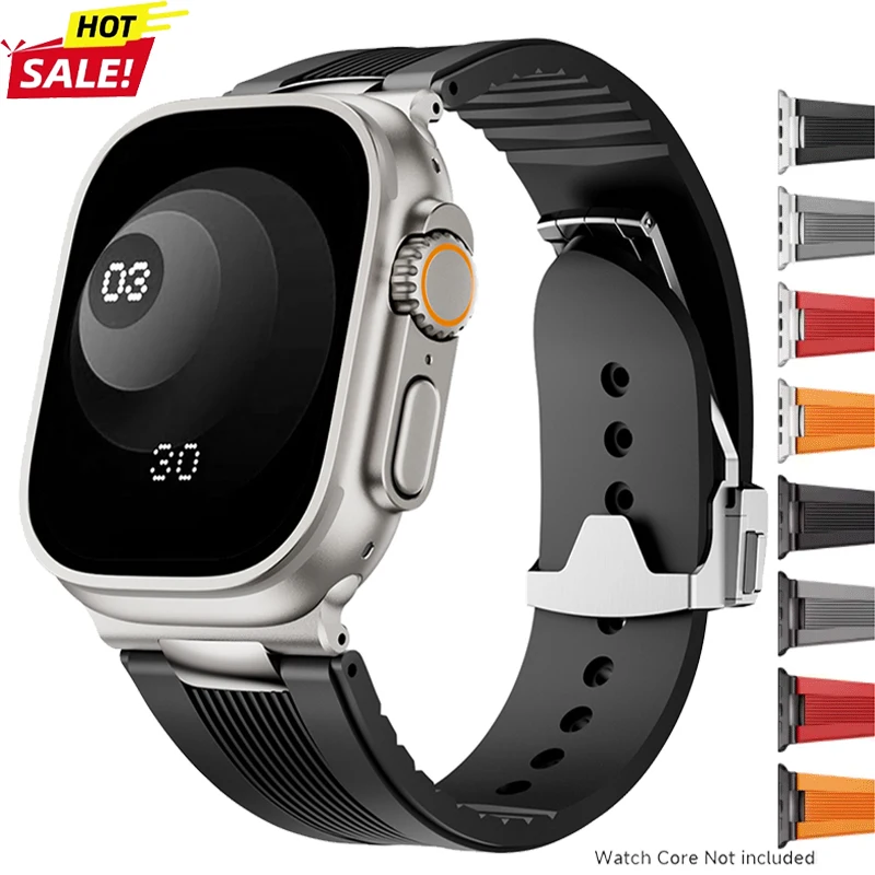 Sport Rubber Band for Apple Watch Ultra 3 2 49mm Series 11 10 46mm Soft Strap for Iwatch 9 8 7 6 5 4 SE 3 44mm 45mm Bracelet
Sport Rubber Band for Apple Watch Ultra 3 2 49mm Series 11 10 46mm Soft Strap for Iwatch 9 8 7 6 5 4 SE 3 44mm 45mm Bracelet