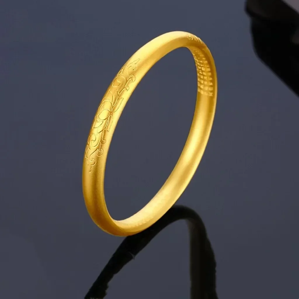 9999 Real Gold 24K Yellow Gold Lotus Heart-sutra Bracelet Women's Vintage Bracelet
9999 Real Gold 24K Yellow Gold Lotus Heart-sutra Bracelet Women's Vintage Bracelet