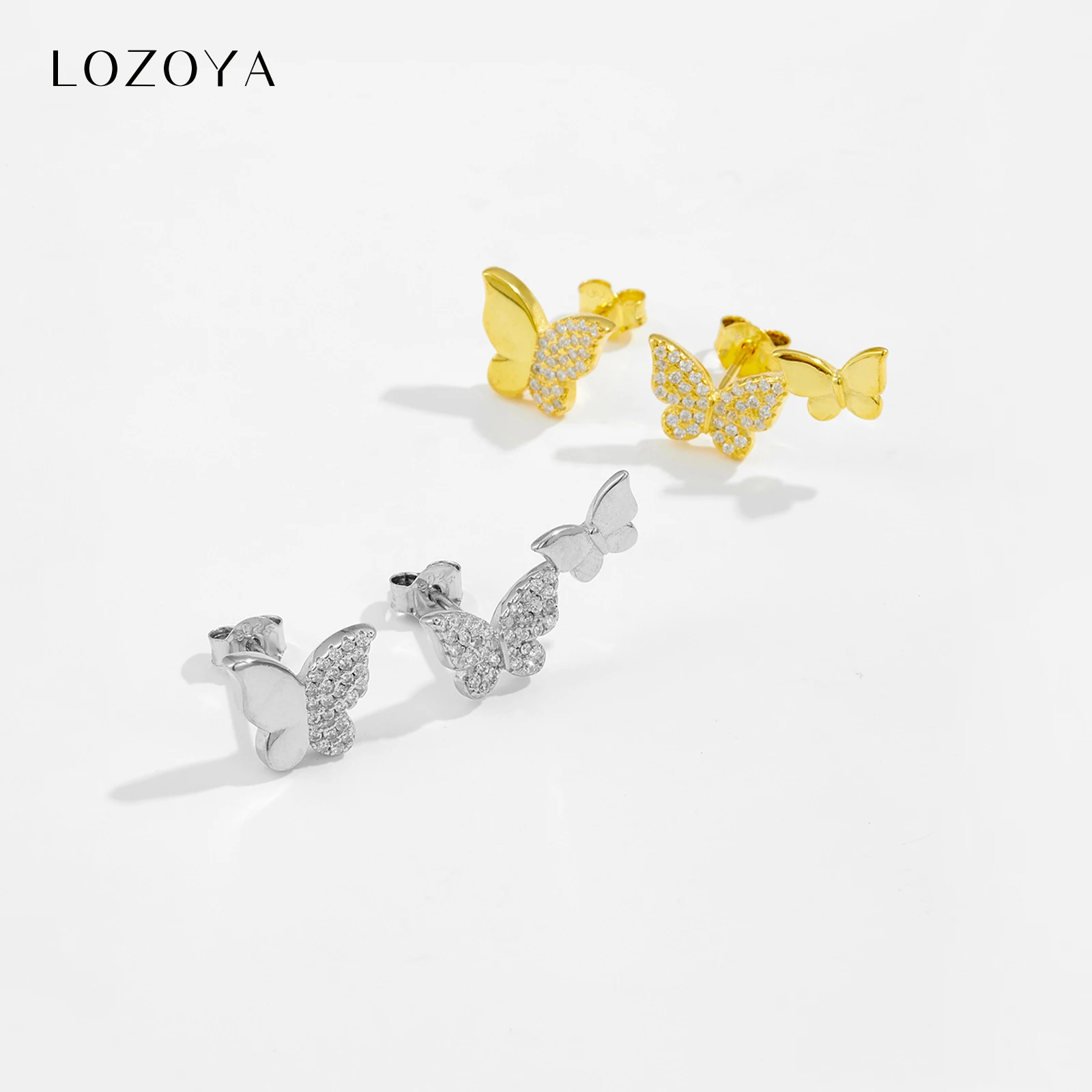 LOZOYA 925 Sterling Silver Butterfly Zircon CZ Stud Earrings Piercing Women 2026 Tiny Wedding Fashion Delicate Gift Jewelry
LOZOYA 925 Sterling Silver Butterfly Zircon CZ Stud Earrings Piercing Women 2026 Tiny Wedding Fashion Delicate Gift Jewelry
