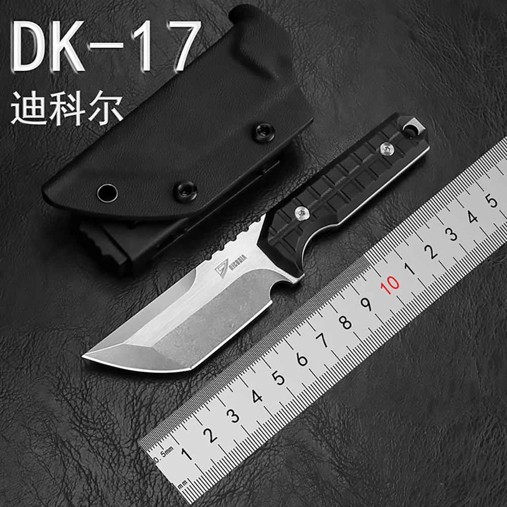 DICORIA DK-17 Fixed Blade Knife 14C28N Hunting Straight Knife KYDEX Sheath Camping Survival Outdoor Knives EDC Tool
DICORIA DK-17 Fixed Blade Knife 14C28N Hunting Straight Knife KYDEX Sheath Camping Survival Outdoor Knives EDC Tool