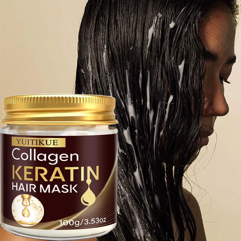 YUITIKUE100g Collagen Keratin Hair Mask, Deep Repair & Nourishing Care for Dry Damaged Hair, Smoothing & Frizz Control Treatment
YUITIKUE100g Collagen Keratin Hair Mask, Deep Repair & Nourishing Care for Dry Damaged Hair, Smoothing & Frizz Control Treatment
