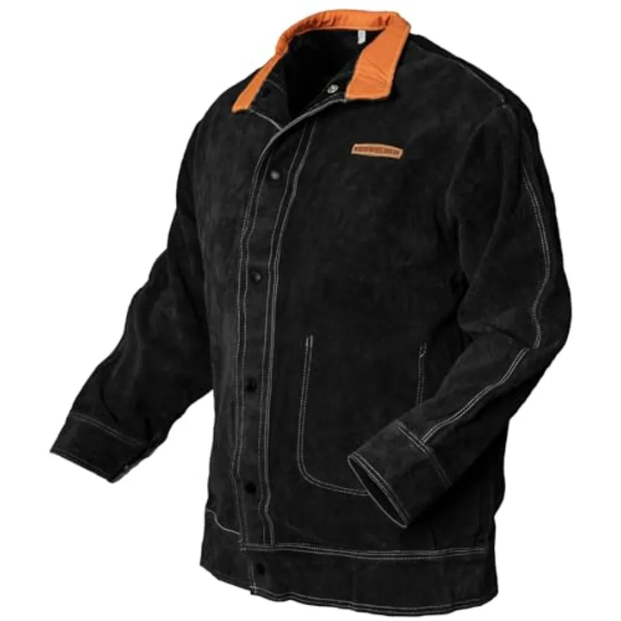 Leather Welding Jacket for Men Women Heavy Duty Welder Jacket Heat Flame Resistant Welding Coat XL
Leather Welding Jacket for Men Women Heavy Duty Welder Jacket Heat Flame Resistant Welding Coat XL