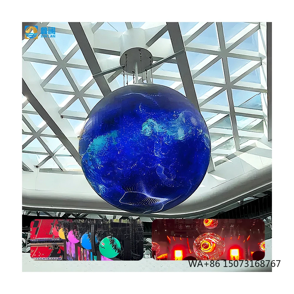 Custom Indoor P2 P2.5 P3 Pantalla Flexible LED Screen Panel Advertising Video Ball Spherical LED Display Screen for Stage Events
Custom Indoor P2 P2.5 P3 Pantalla Flexible LED Screen Panel Advertising Video Ball Spherical LED Display Screen for Stage Events