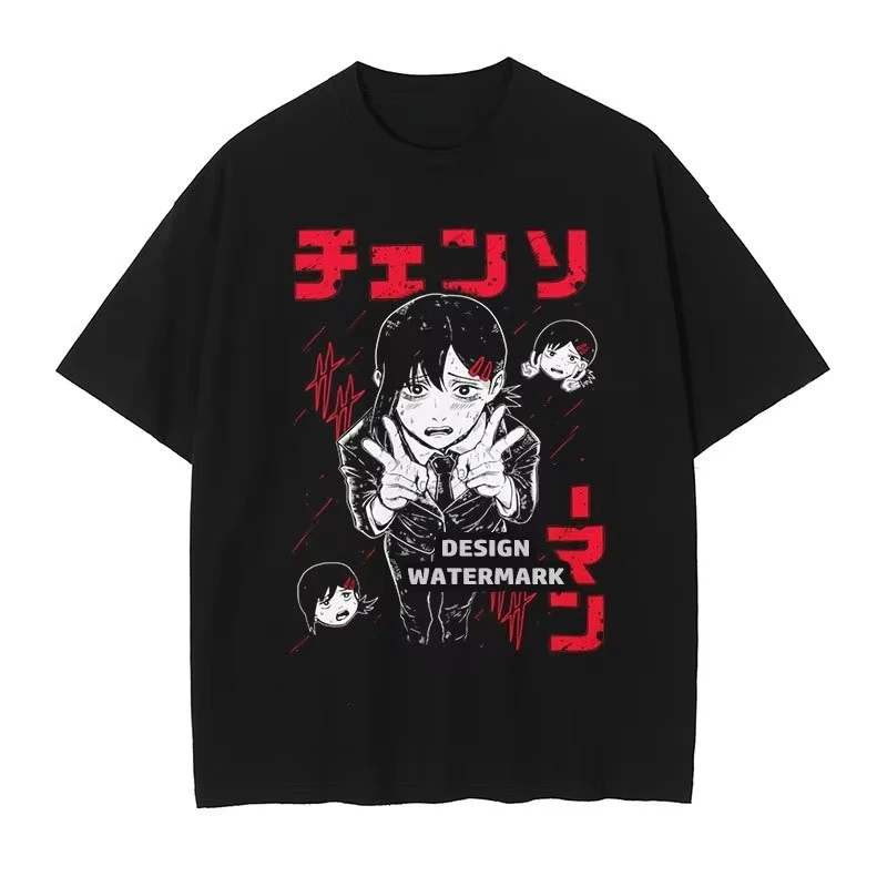 Летние мужские футболки с японским аниме-принтом Chainsaw Man, Makima, Reze, одежда в стиле Harajuku Y2K, женские хлопковые топы оверсайз, футболки
Летние мужские футболки с японским аниме-принтом Chainsaw Man, Makima, Reze, одежда в стиле Harajuku Y2K, женские хлопковые топы оверсайз, футболки