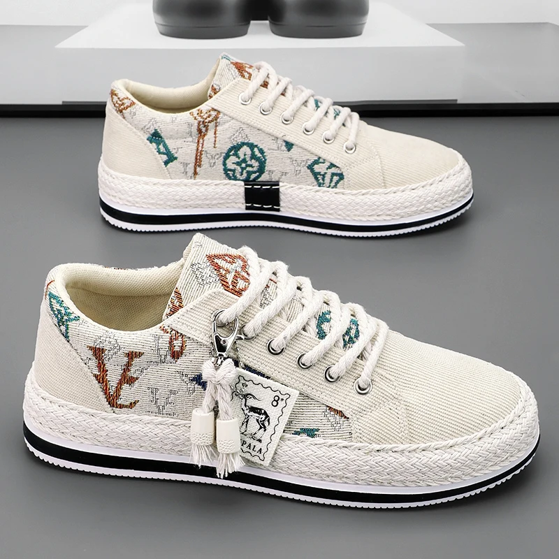 Canvas Men's Shoes Breathable Summer Casual Work Shoes Soft Bottom Heightening Old Beijing Linen Shoes Easy to Match for Offi...
Canvas Men's Shoes Breathable Summer Casual Work Shoes Soft Bottom Heightening Old Beijing Linen Shoes Easy to Match for Offi...