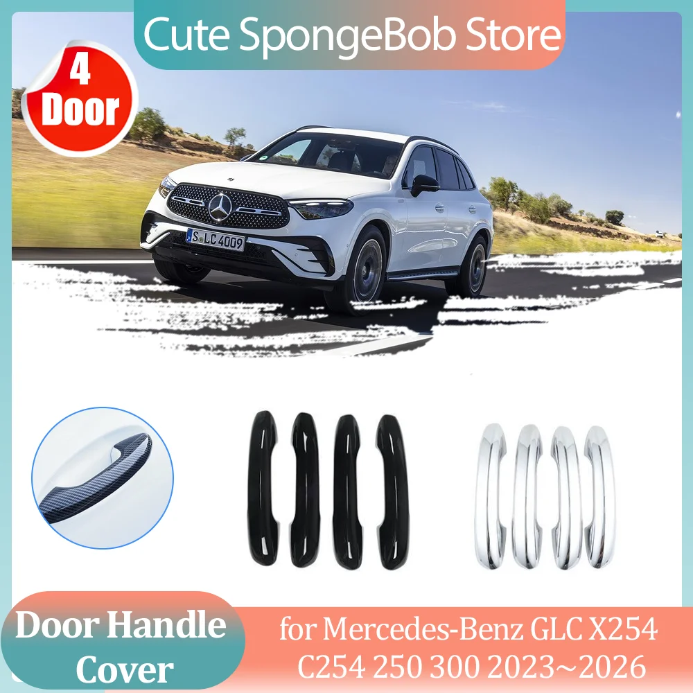 Car Handle Cover for Mercedes-Benz GLC X254 C254 250 300 2023~2026 2024 ABS Carbon Fiber Black Door Trim Strip Cap Accessories
Car Handle Cover for Mercedes-Benz GLC X254 C254 250 300 2023~2026 2024 ABS Carbon Fiber Black Door Trim Strip Cap Accessories