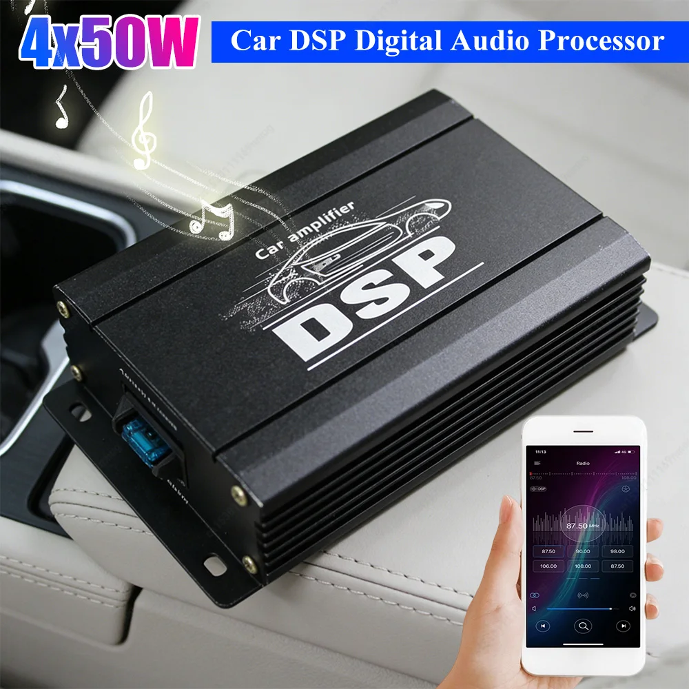 Автомобильный цифровой аудиопроцессор DSP, 4-канальный цифровой звуковой процессор, усилитель DSP для улучшения звука в автомобиле
Автомобильный цифровой аудиопроцессор DSP, 4-канальный цифровой звуковой процессор, усилитель DSP для улучшения звука в автомобиле