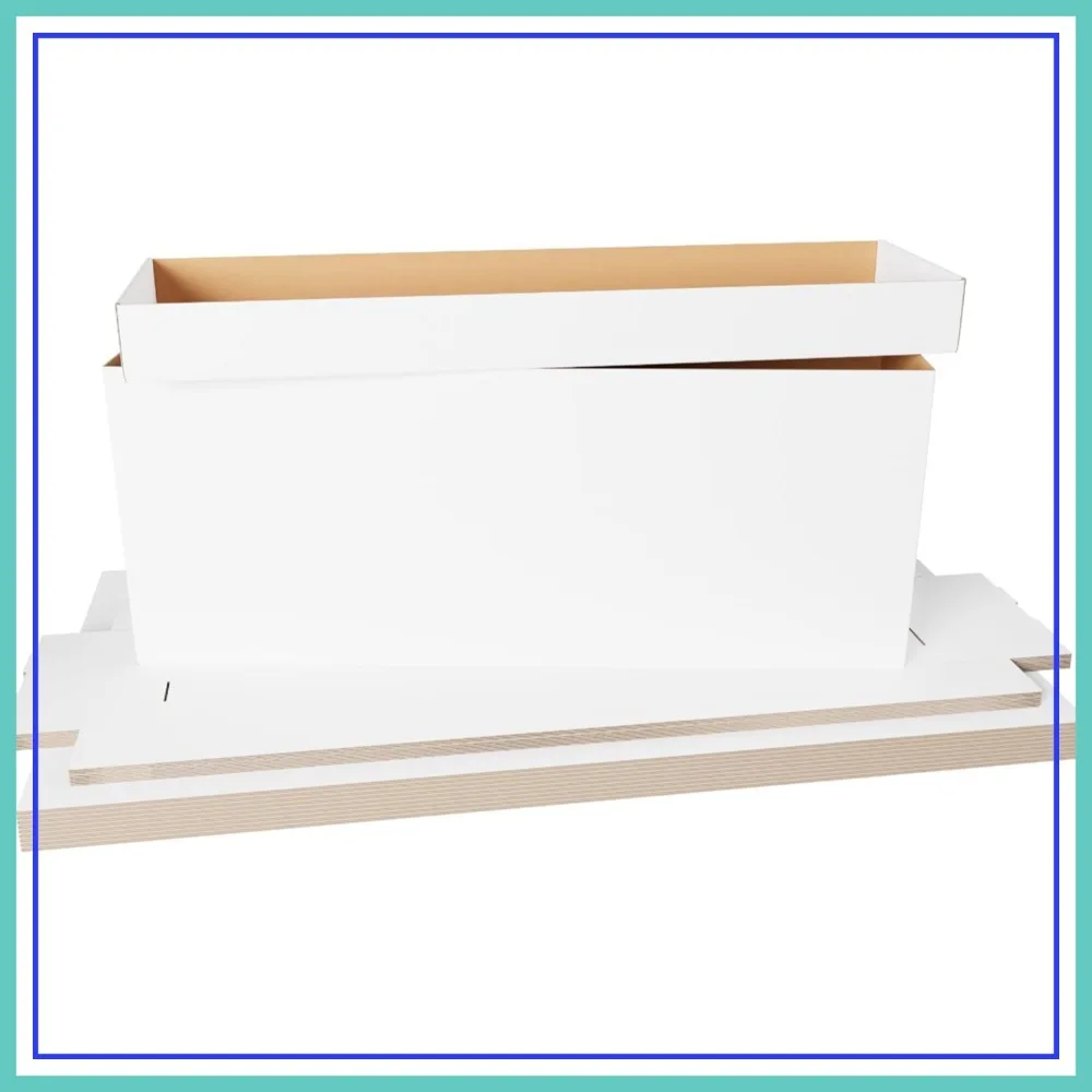 Max Protection Comic Book Storage Box - 5 Pack Stackable White Corrugated Cardboard with Lid for Comics, Magazines, Collectibles
Max Protection Comic Book Storage Box - 5 Pack Stackable White Corrugated Cardboard with Lid for Comics, Magazines, Collectibles