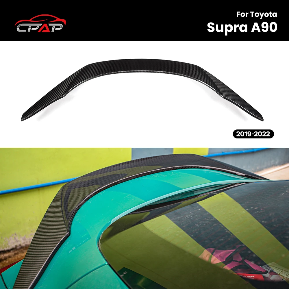Real Dry Carbon Fiber Rear Trunk Spoiler Roof Wing Auto Tail Fin for Toyota Supra A90 TRD Style 2019-2022
Real Dry Carbon Fiber Rear Trunk Spoiler Roof Wing Auto Tail Fin for Toyota Supra A90 TRD Style 2019-2022