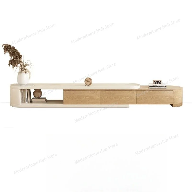 Cream wind TV cabinet, simple and modern thick rock slab living room coffee table, environmentally friendly E1 grade
Cream wind TV cabinet, simple and modern thick rock slab living room coffee table, environmentally friendly E1 grade