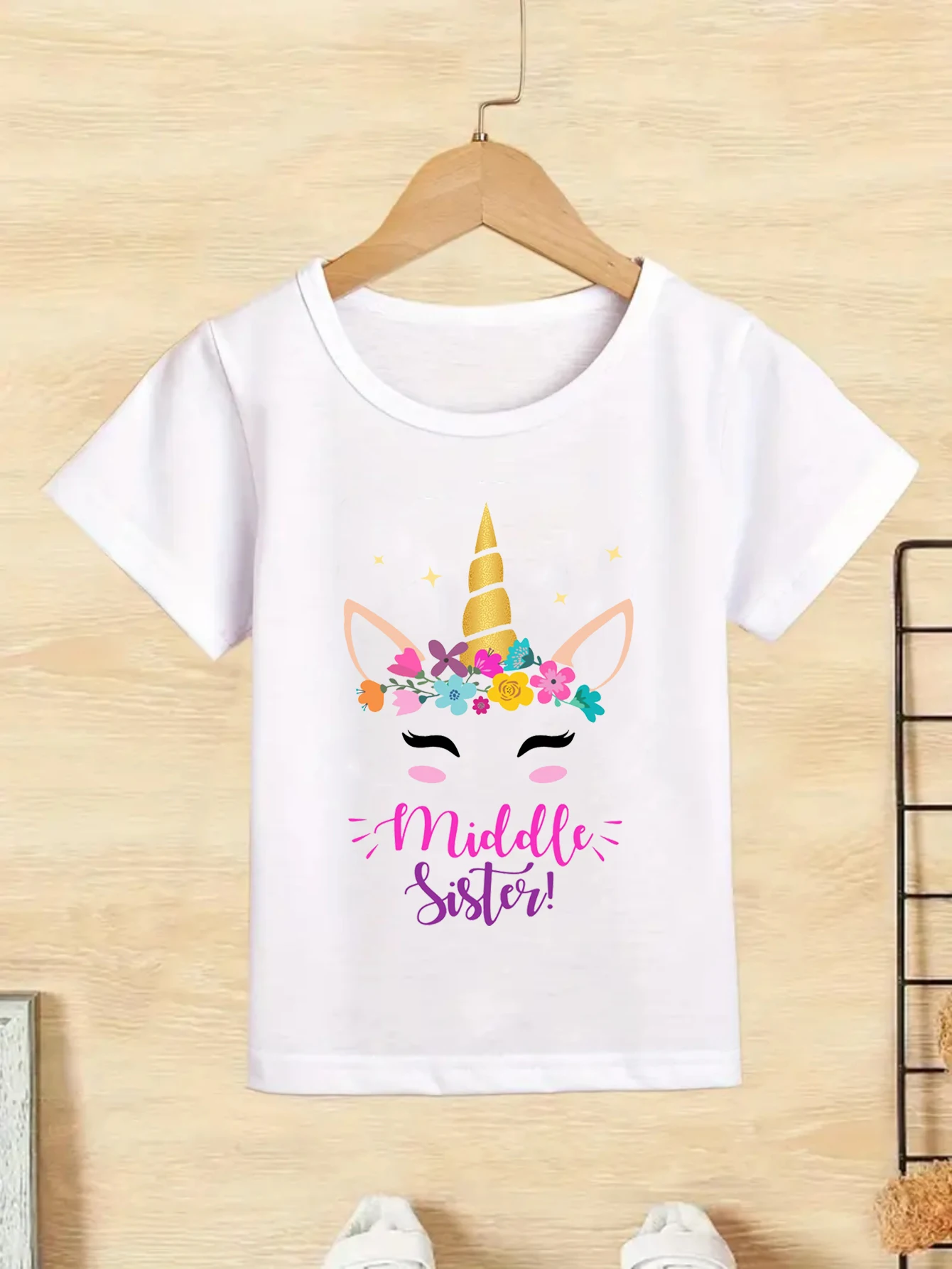 Big Sister,Little Sister,Middle Sister Unicorn Print T-Shirt Girls Upgraded To Big Sister Pregnancy Announcement Toddler Tshirt
Big Sister,Little Sister,Middle Sister Unicorn Print T-Shirt Girls Upgraded To Big Sister Pregnancy Announcement Toddler Tshirt