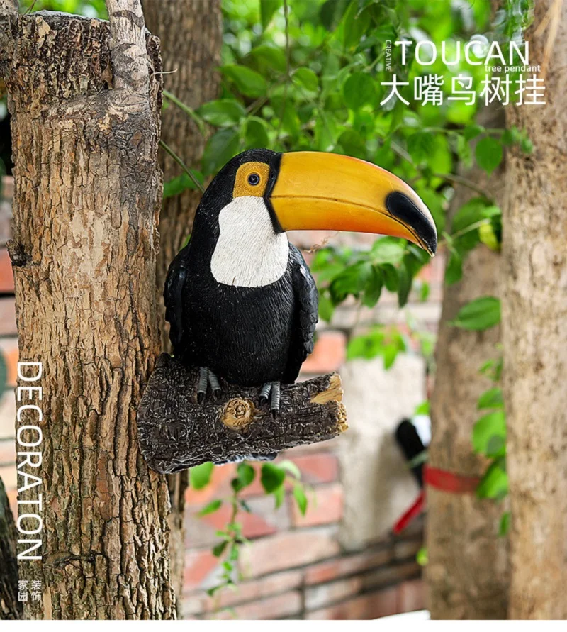 Simulation Toucan Bird Model Enviromental Protection Resin Ornaments Tree Pendant Landscape Craft Garden Decoration Gift P1400
Simulation Toucan Bird Model Enviromental Protection Resin Ornaments Tree Pendant Landscape Craft Garden Decoration Gift P1400