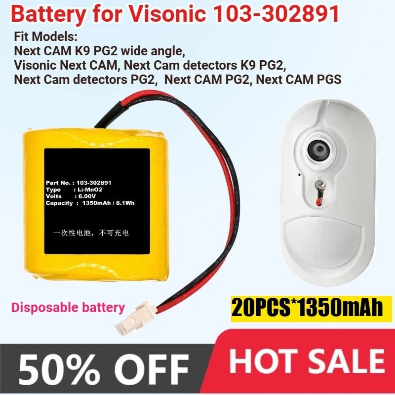 20PCS/lot 1350mAh Battery for Visonic 103-302891 103-302915 EVE2CR17450-C GP2CR123A OSA363 Next CAM PGS Next Cam Detectors PG2
20PCS/lot 1350mAh Battery for Visonic 103-302891 103-302915 EVE2CR17450-C GP2CR123A OSA363 Next CAM PGS Next Cam Detectors PG2
