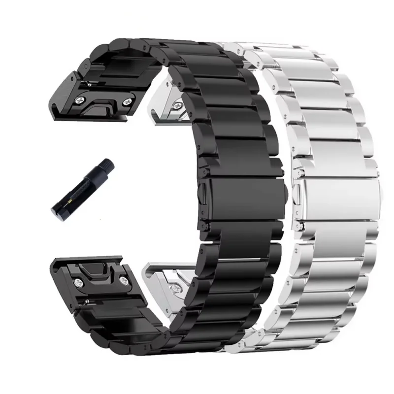 20mm 22mm 26mm Quick Release Stainless Steel Watch Strap Replacement for Garmin Fenix 8X 7X 7 7S 6S 6X 6 Pro 5X 5 5S 3HR Band
20mm 22mm 26mm Quick Release Stainless Steel Watch Strap Replacement for Garmin Fenix 8X 7X 7 7S 6S 6X 6 Pro 5X 5 5S 3HR Band
