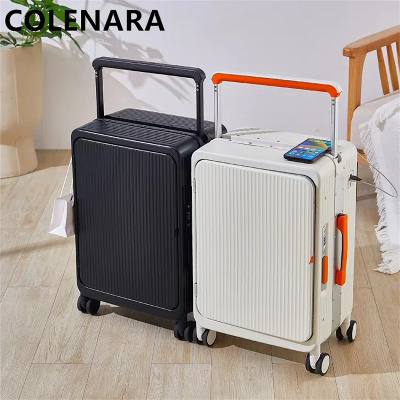 COLENARA 20"25 Inch Cabin Luggage Front Opening Laptop Boarding Case PC Trolley Case USB Charging Wheels Rolling Suitcase
COLENARA 20"25 Inch Cabin Luggage Front Opening Laptop Boarding Case PC Trolley Case USB Charging Wheels Rolling Suitcase