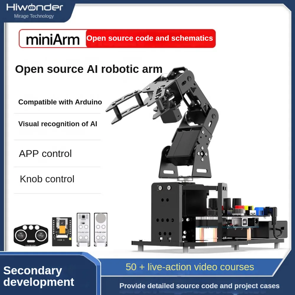 Hiwonder 5 DOF Robotic Arm Miniarm Offline Programming Motion Control Ai Robot Compatible With Arduino Development
Hiwonder 5 DOF Robotic Arm Miniarm Offline Programming Motion Control Ai Robot Compatible With Arduino Development