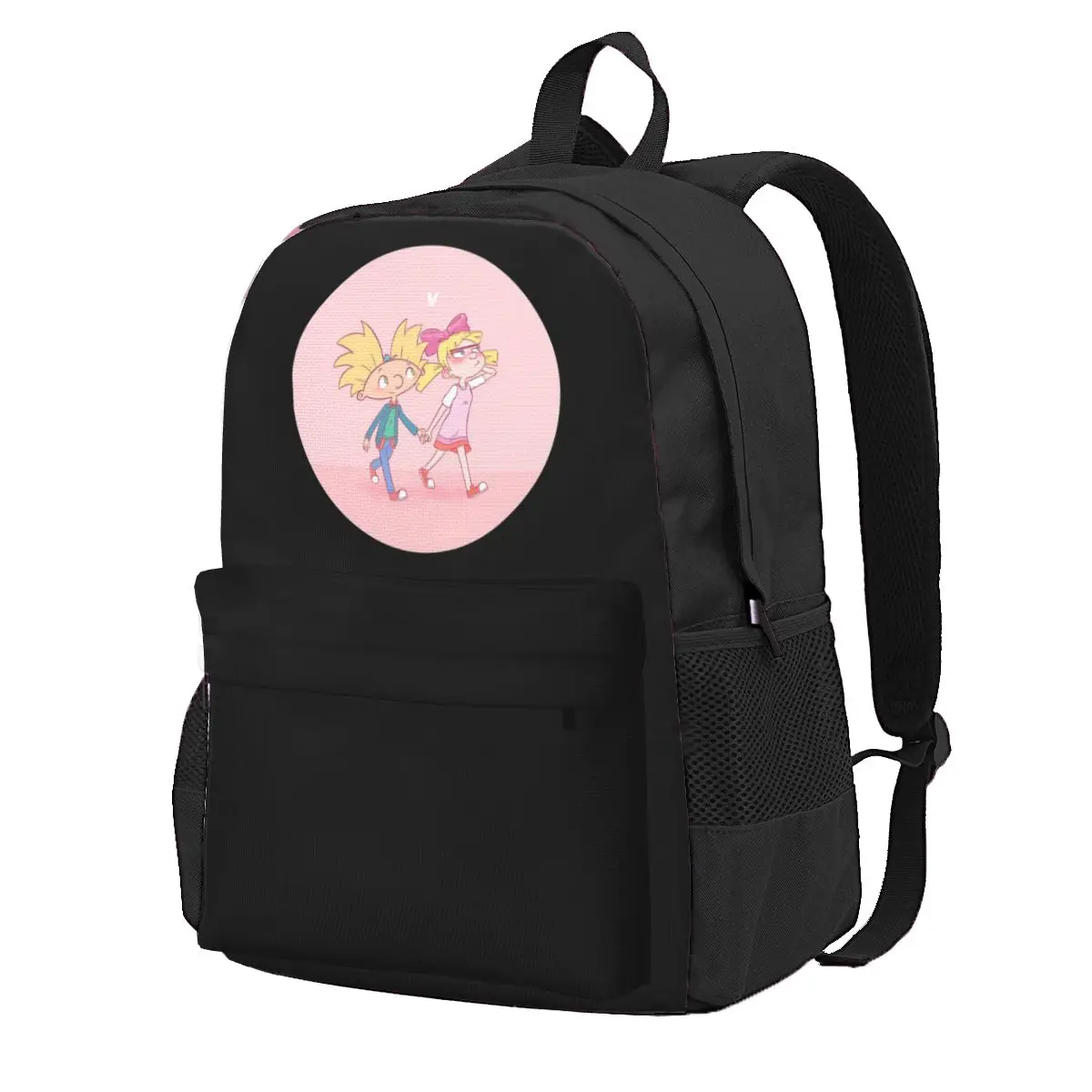 Arnold And Helga Hand By Hand Student Backpack School Bag Hiking Travel Daypack for Boys Girls Fashion Bookbag Shoulder Bags
Arnold And Helga Hand By Hand Student Backpack School Bag Hiking Travel Daypack for Boys Girls Fashion Bookbag Shoulder Bags