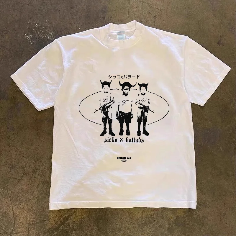 2025 New Harajuku Boys' Printed Men's and Women's T-shirt Punk Retro Oversized T-shirt Spring and Summer Cotton Top
2025 New Harajuku Boys' Printed Men's and Women's T-shirt Punk Retro Oversized T-shirt Spring and Summer Cotton Top