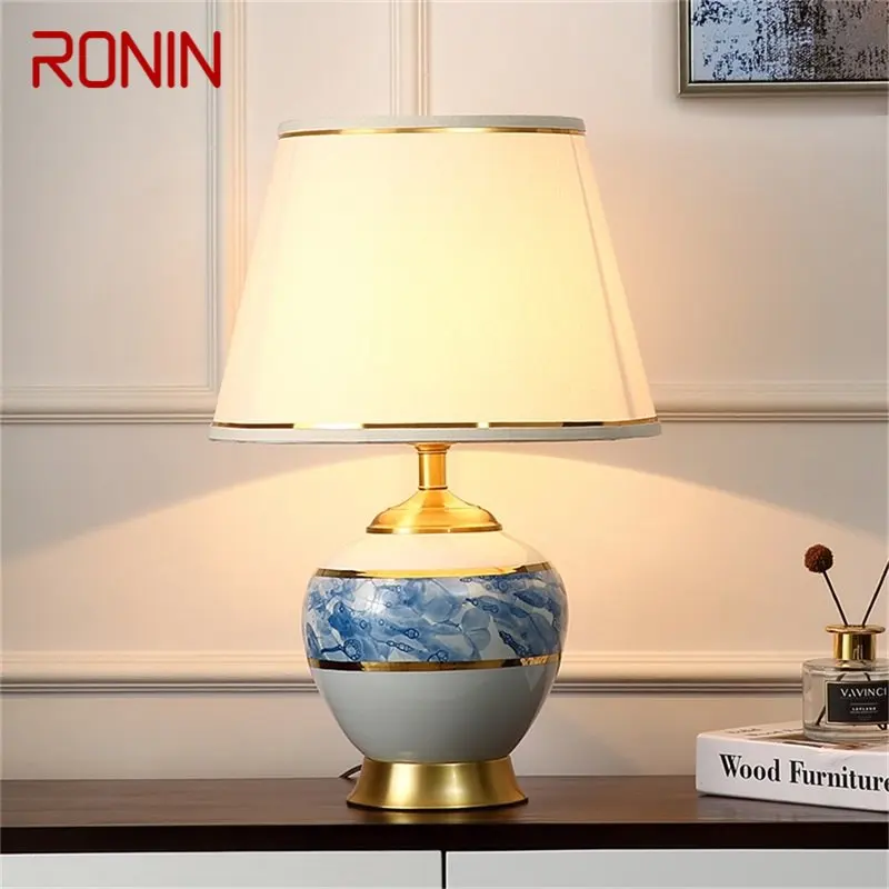 RONIN Ceramic Table Lamps Copper Desk Light Modern Fabric Decorative for Home Living Room Dining Room Bedroom
RONIN Ceramic Table Lamps Copper Desk Light Modern Fabric Decorative for Home Living Room Dining Room Bedroom
