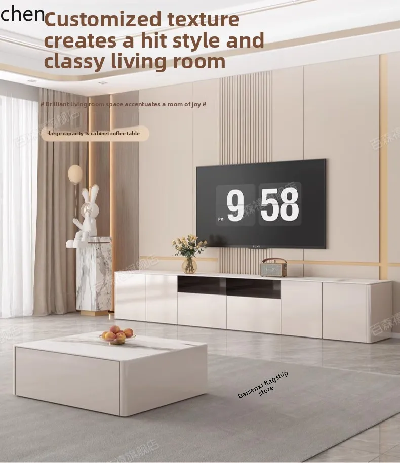 QZT rock slab solid wood TV cabinet living room household floor small apartment side cabinet
QZT rock slab solid wood TV cabinet living room household floor small apartment side cabinet