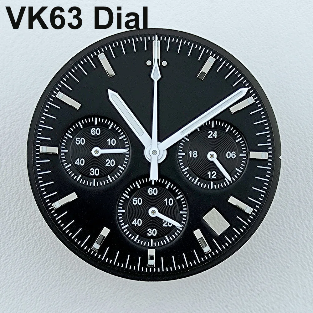 VK63 dial 32.5mm Custom Logo Dial Panda Dial Green luminous Dial fit VK63 movement watch accessories repair tools
VK63 dial 32.5mm Custom Logo Dial Panda Dial Green luminous Dial fit VK63 movement watch accessories repair tools