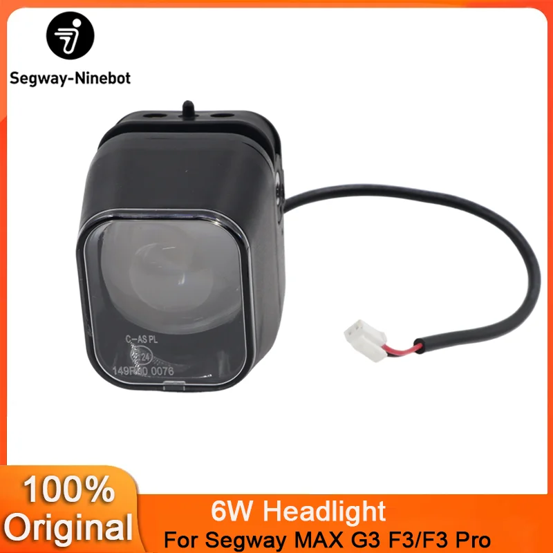 Original 6W Headlight for Ninebot by Segway MAX G3 F3 F3 Pro Electric Scooter Front LED Lamp KickScooter Front Light Accessories
Original 6W Headlight for Ninebot by Segway MAX G3 F3 F3 Pro Electric Scooter Front LED Lamp KickScooter Front Light Accessories