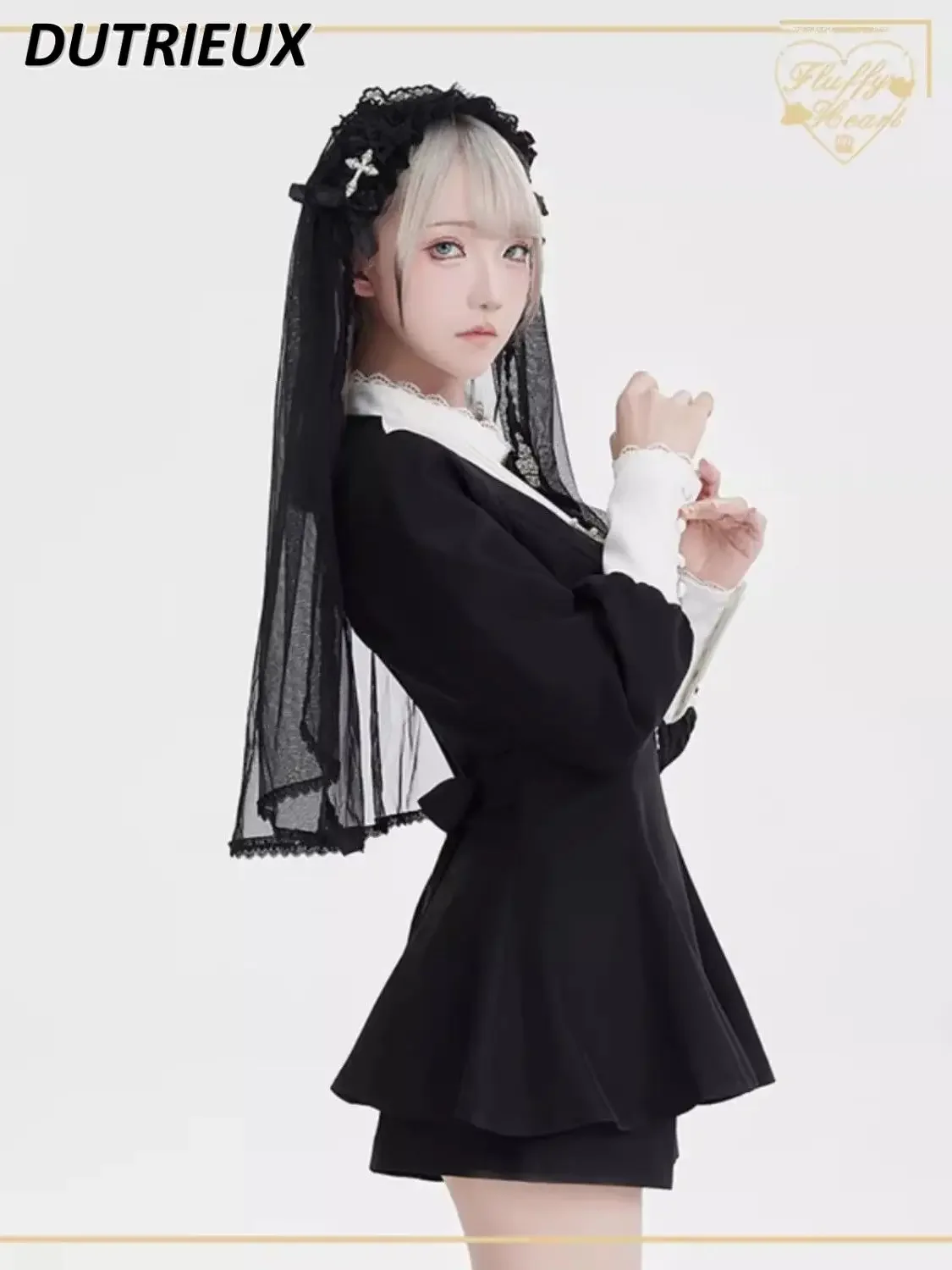 Japanese Girl Black Leg of Mutton Sleeve Shirt Dress Shorts Suit 2024 Summer New Dress Culottes Two Piece Sets Women Outifits
Japanese Girl Black Leg of Mutton Sleeve Shirt Dress Shorts Suit 2024 Summer New Dress Culottes Two Piece Sets Women Outifits