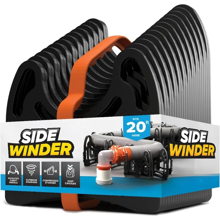 Sidewinder 20-Ft RV Sewer Hose Support - Flexible Telescoping Design for Curving Around Obstacles & Deep Cradles Secure RV
Sidewinder 20-Ft RV Sewer Hose Support - Flexible Telescoping Design for Curving Around Obstacles & Deep Cradles Secure RV
