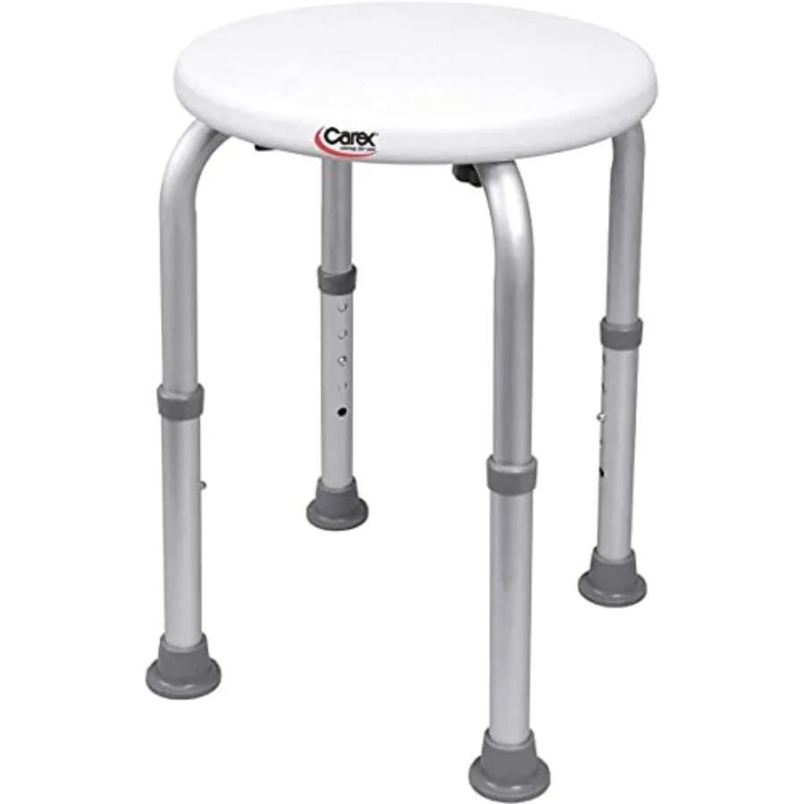 Carex Compact Shower Stool - Adjustable Height Bath Stool and Shower Seat - Aluminum Bath Seat that Supports 250lbs
Carex Compact Shower Stool - Adjustable Height Bath Stool and Shower Seat - Aluminum Bath Seat that Supports 250lbs
