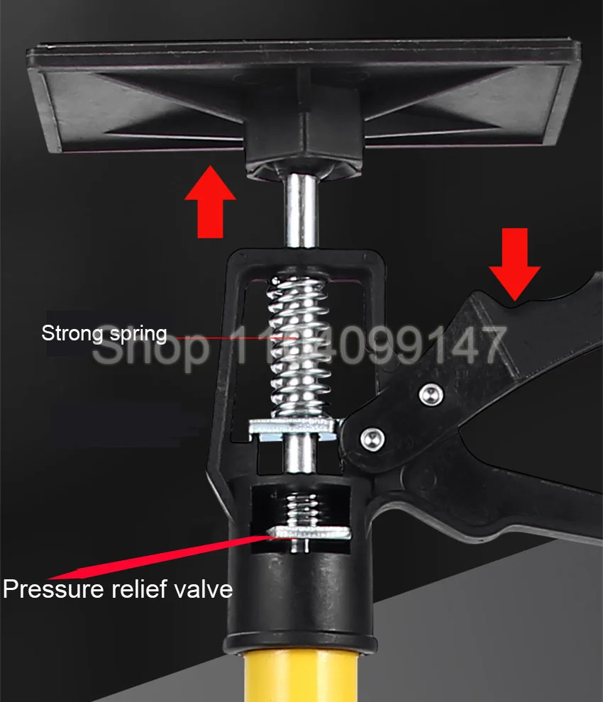 Labor-Saving Telescopic Steel Support Rod Ceiling Support Pole Manual Lifting Tool Accessory 290cm