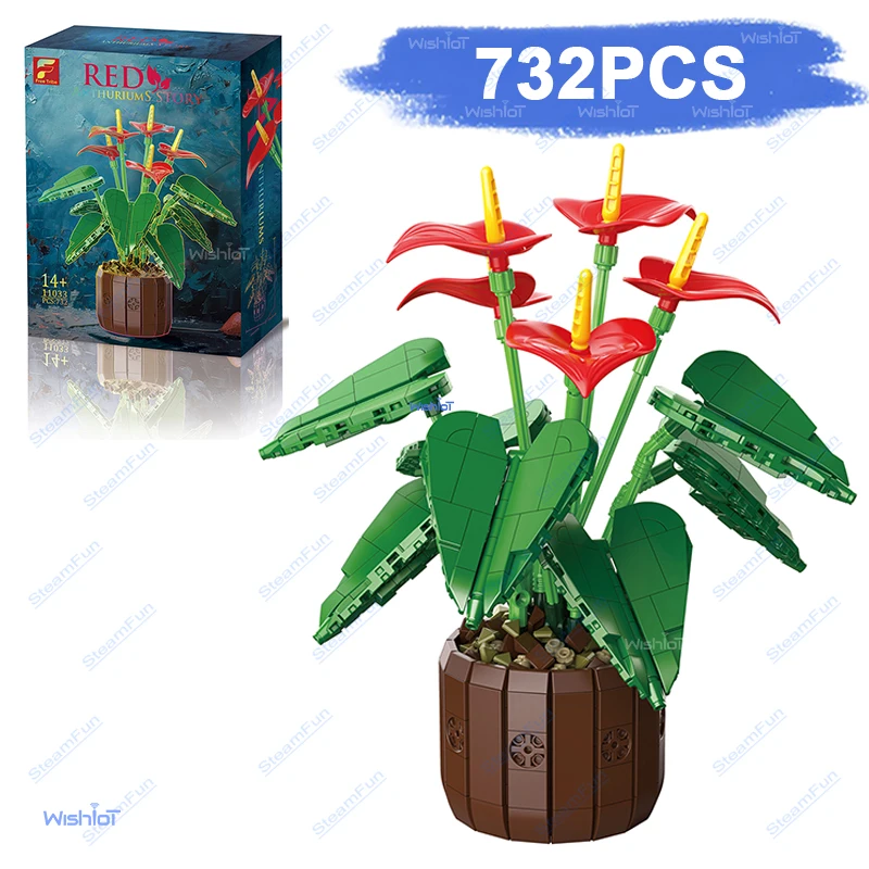 Набор для сборки модели букета искусственных цветов, 732 детали, конструктор-головоломка, мелкие блоки, постоянный декор для дома, подарок для девочек
Набор для сборки модели букета искусственных цветов, 732 детали, конструктор-головоломка, мелкие блоки, постоянный декор для дома, подарок для девочек