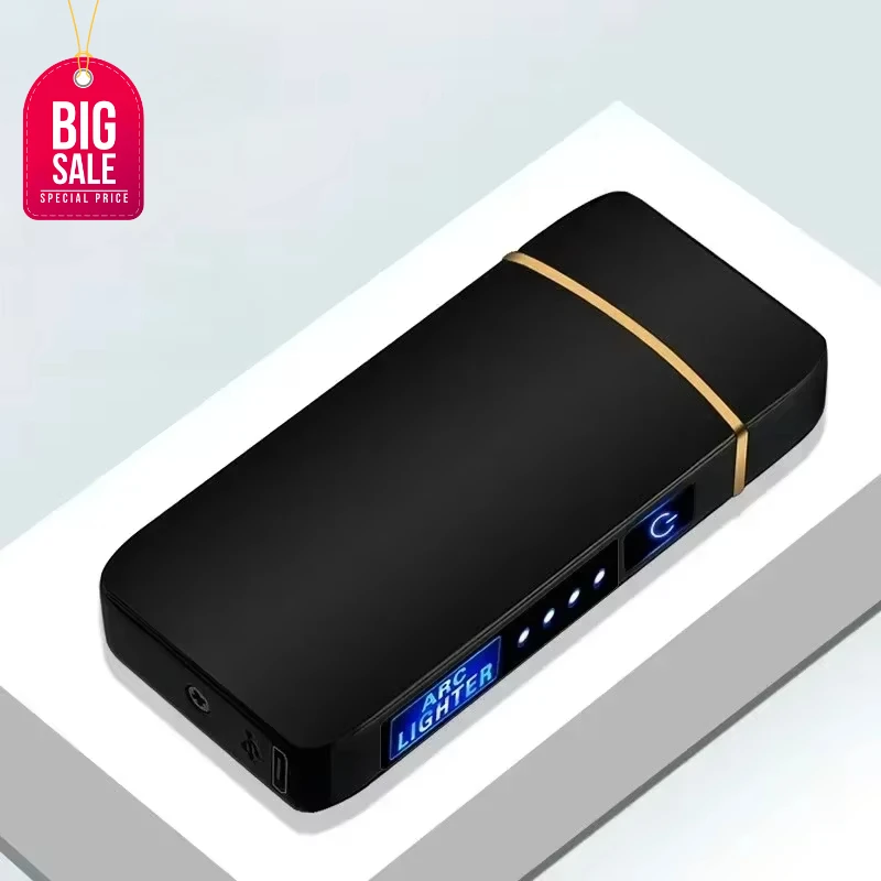 Hot USB Lighter LED Power Display Touch Sensor Electric Lighter Windproof Metal Double Arc Flameless Plasma Rechargeable Lighter
Hot USB Lighter LED Power Display Touch Sensor Electric Lighter Windproof Metal Double Arc Flameless Plasma Rechargeable Lighter