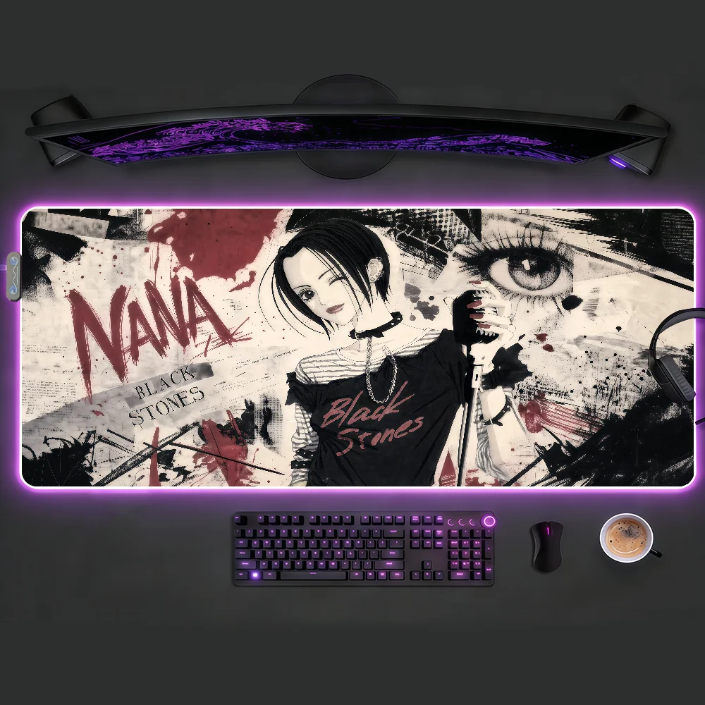 Anime NANA Mouse Pad RGB Led Gaming Bedroom Office Desk Non-Slip Mat Waterproof Large
Anime NANA Mouse Pad RGB Led Gaming Bedroom Office Desk Non-Slip Mat Waterproof Large