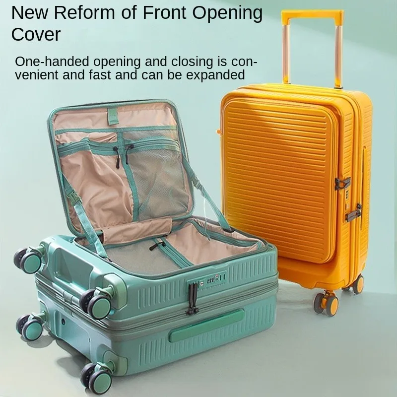 Travel Suitcase Effort-Saving Front Opening Suitcase Visualization Storage Expansion Trolley Case 20inch Carry-On High Aesthetic
Travel Suitcase Effort-Saving Front Opening Suitcase Visualization Storage Expansion Trolley Case 20inch Carry-On High Aesthetic