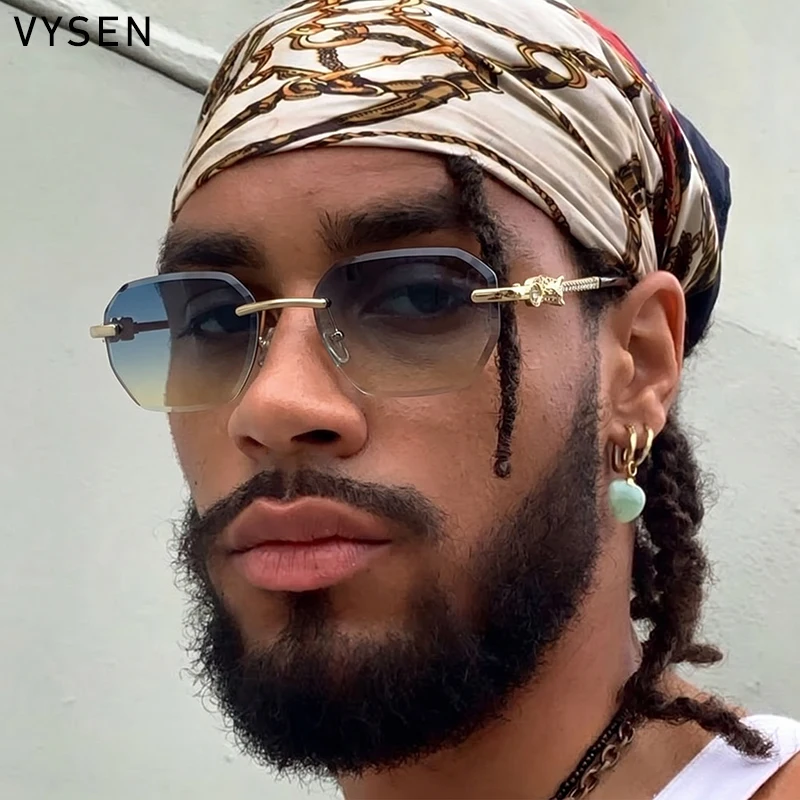 Steampunk Square Polygon Rimless Sunglasses Men 2026 Luxury Brand Trendy Metal Photochromic Sun Glasses For Male Shades Eyewear
Steampunk Square Polygon Rimless Sunglasses Men 2026 Luxury Brand Trendy Metal Photochromic Sun Glasses For Male Shades Eyewear