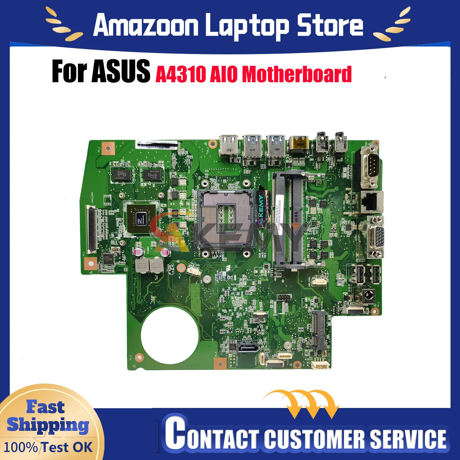 A4310 Motherboard For ASUS AIO PRO A4310 Mainboard This item is in stock 100% tests OK fast shipping High quality 
A4310 Motherboard For ASUS AIO PRO A4310 Mainboard This item is in stock 100% tests OK fast shipping High quality