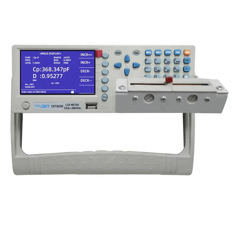 CKT8300 RLC Meter 12Hz~300KHz Continuous Frequency ESR Measuring Instrument
CKT8300 RLC Meter 12Hz~300KHz Continuous Frequency ESR Measuring Instrument