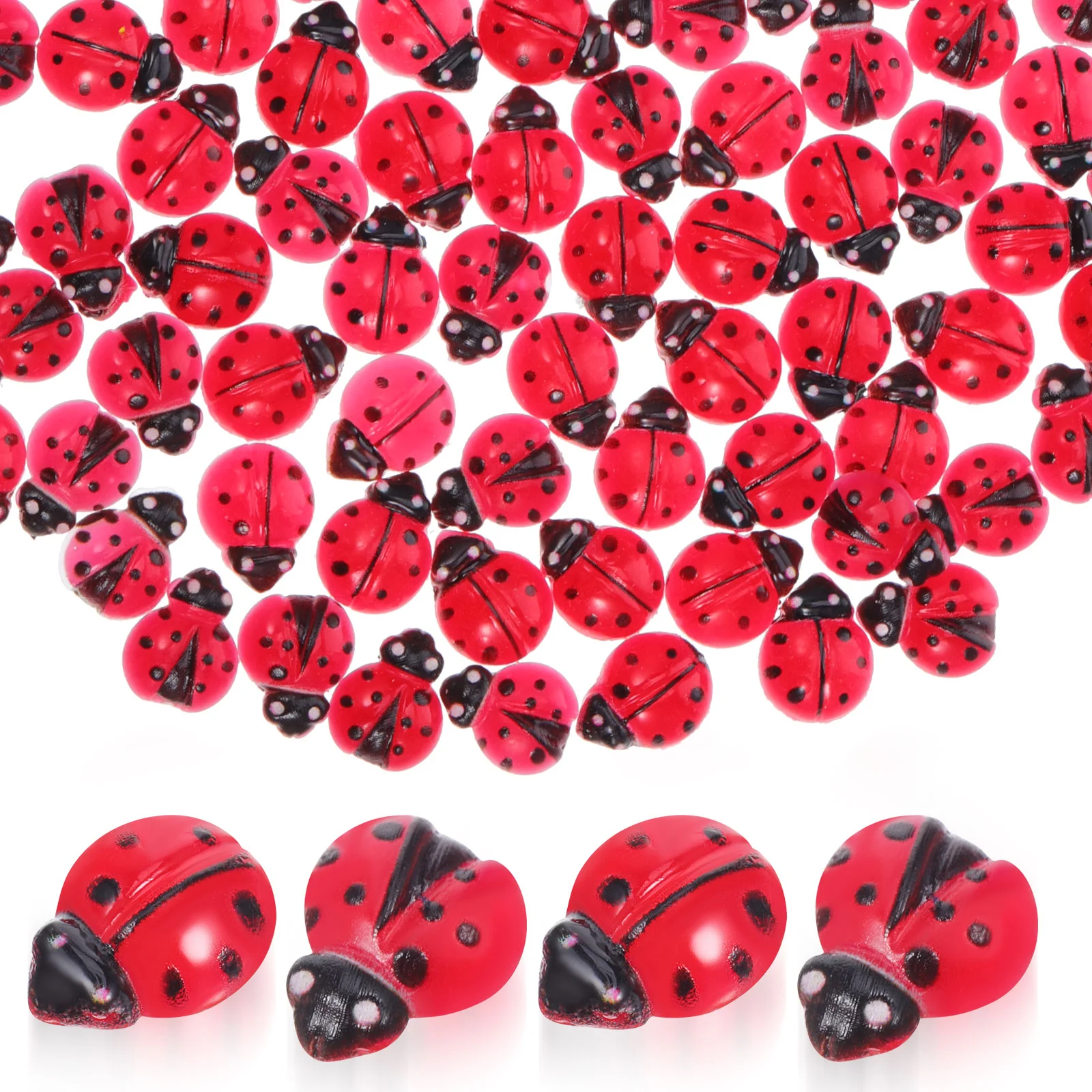 100 Pcs Small Insect Ladybug Mini Ladybugs Model Decoration Manicure Party Favors Resin Figurines
100 Pcs Small Insect Ladybug Mini Ladybugs Model Decoration Manicure Party Favors Resin Figurines