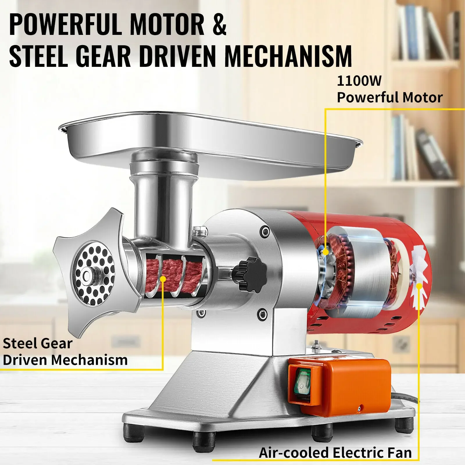 Commercial & Home Electric Meat Grinder 250/300Kg/H Powerful Chopper Shredder Food Processor
Commercial & Home Electric Meat Grinder 250/300Kg/H Powerful Chopper Shredder Food Processor